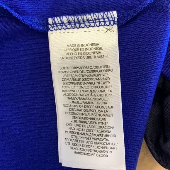 POLO RALPH LAUREN V-neck T-shirt In Heritage Royal Blue. NEW $49 - Picture 2 of 6